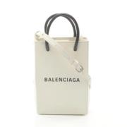 Pre-owned Leather balenciaga-bags Balenciaga Vintage , White , Dames