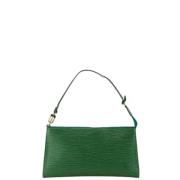 Pre-owned Leather louis-vuitton-bags Louis Vuitton Vintage , Green , D...