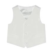 Zijden Geknoopte Vest Kleding Dolce & Gabbana , White , Dames