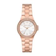 Elegante Roségouden Analoge Horloge met Rhinestone Michael Kors , Pink...