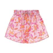 Batik Zijden Shorts Stijlvol Veelzijdig Isabel Marant , Pink , Dames