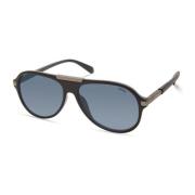 Blauw Glas Metalen Frame Zonnebril Mannen Guess , Gray , Heren