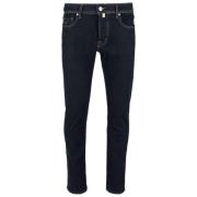 Donkerblauwe Slim Fit Denim Jeans Jacob Cohën , Blue , Heren