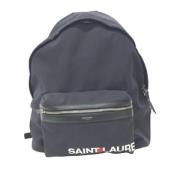 Pre-owned Fabric backpacks Saint Laurent Vintage , Black , Dames