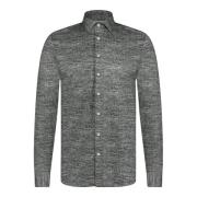 Casual Gebreid Overhemd voor Heren Blue Industry , Gray , Heren