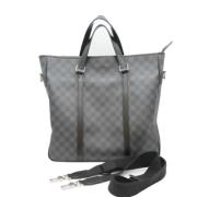 Pre-owned Canvas louis-vuitton-bags Louis Vuitton Vintage , Gray , Her...