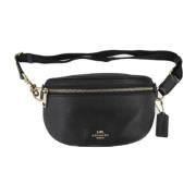 Pre-owned Leather shoulder-bags Coach Pre-owned , Black , Dames