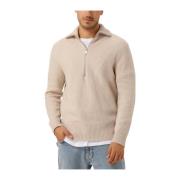 Beige Half Zip Sweater Manuelo Drykorn , Beige , Heren