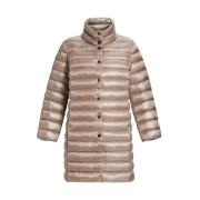 Beige Waterafstotende Pufferjas Marina Rinaldi , Beige , Dames