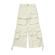 Wijde Cargo Broek in Room Untitled Artworks , Beige , Heren