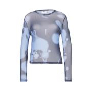 Mesh Longsleeve Shirt Obey , Blue , Dames