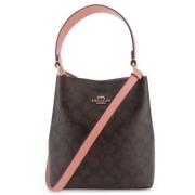 Pre-owned Leather shoulder-bags Coach Pre-owned , Brown , Dames