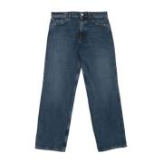 Indigo Denim Jeans Amish , Blue , Dames