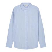 Gestreepte Oversized Shirt Olaf Hussein , Blue , Dames