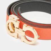 Pre-owned Leather belts Salvatore Ferragamo Pre-owned , Orange , Dames