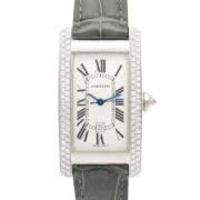 Pre-owned Metal watches Cartier Vintage , Gray , Dames