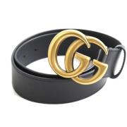 Pre-owned Leather belts Gucci Vintage , Black , Heren