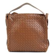 Pre-owned Leather handbags Bottega Veneta Vintage , Brown , Dames