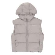 Handtekening Puffer Vest met Verstelbare Capuchon Karl Kani , Gray , H...