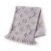 Pre-owned Wool scarves Louis Vuitton Vintage , Gray , Dames