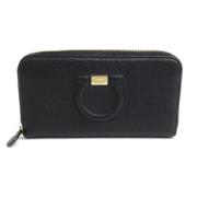 Pre-owned Leather wallets Salvatore Ferragamo Pre-owned , Black , Dame...