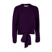 Dames trui met gekruiste uitsnede Jucca , Purple , Dames