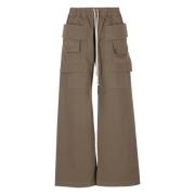 Bruine Cargo Broek Wide Leg Rick Owens , Brown , Heren