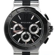 Pre-owned Metal watches Bvlgari Vintage , Black , Heren