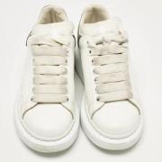 Pre-owned Leather sneakers Alexander McQueen Pre-owned , White , Dames