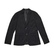 Slanke Structuur Blazer in Zwart Selected Homme , Black , Heren