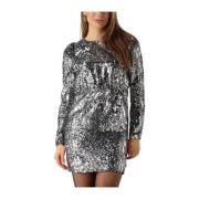 Sequin Night Out Mini Jurk Selected Femme , Gray , Dames