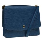 Pre-owned Leather louis-vuitton-bags Louis Vuitton Vintage , Blue , Da...