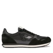 Casual Sneakers voor Dagelijks Gebruik Emporio Armani , Black , Heren