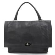 Pre-owned Leather handbags Givenchy Pre-owned , Black , Dames