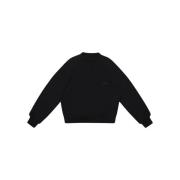 Dubbele Laag Crewneck in Chaos Black Garment Workshop , Black , Heren