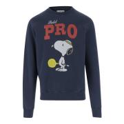 Snoopy Katoenen Crew Neck Sweatshirt Navy MC2 Saint Barth , Blue , Her...