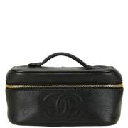 Pre-owned Leather handbags Chanel Vintage , Black , Dames