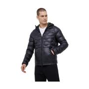 Zwarte Nylon Donsjas met Capuchon RefrigiWear , Black , Heren