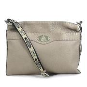 Pre-owned Leather shoulder-bags Fendi Vintage , Gray , Dames