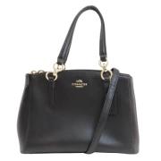 Pre-owned Leather shoulder-bags Coach Pre-owned , Black , Dames