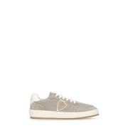 Grijze Sneakers met Iconische Patch Philippe Model , Gray , Heren