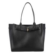 Zwarte leren tote tas Tom Ford , Black , Dames