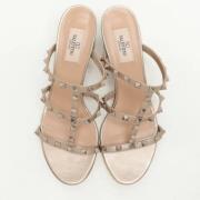 Pre-owned Leather sandals Valentino Vintage , Pink , Dames