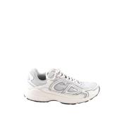 Pre-owned Leather sneakers Dior Vintage , White , Heren