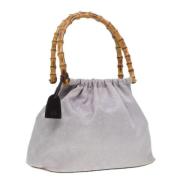 Pre-owned Canvas handbags Gucci Vintage , Purple , Dames