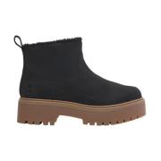 Warm gevoerde Mid Boot in Zwart Timberland , Black , Dames