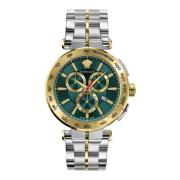 Heren Chronograaf Horloge Aion Versace , Green , Heren