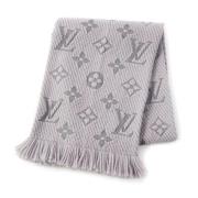 Pre-owned Wool scarves Louis Vuitton Vintage , Gray , Dames