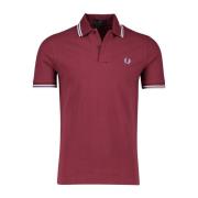 Rood poloshirt met korte mouwen Fred Perry , Red , Heren