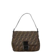 Pre-owned Canvas shoulder-bags Fendi Vintage , Brown , Dames